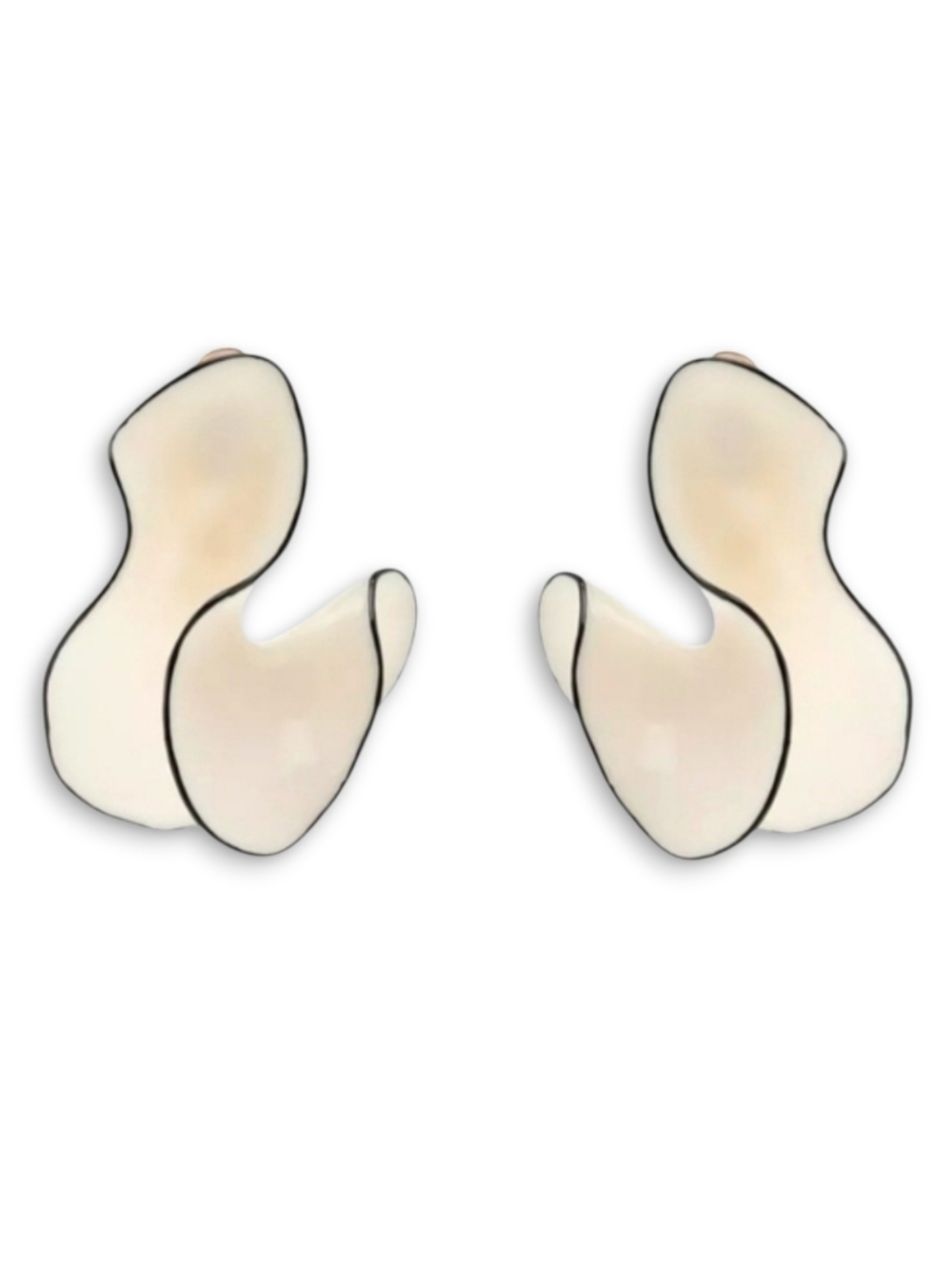 ZARA Resin Fan Earrings